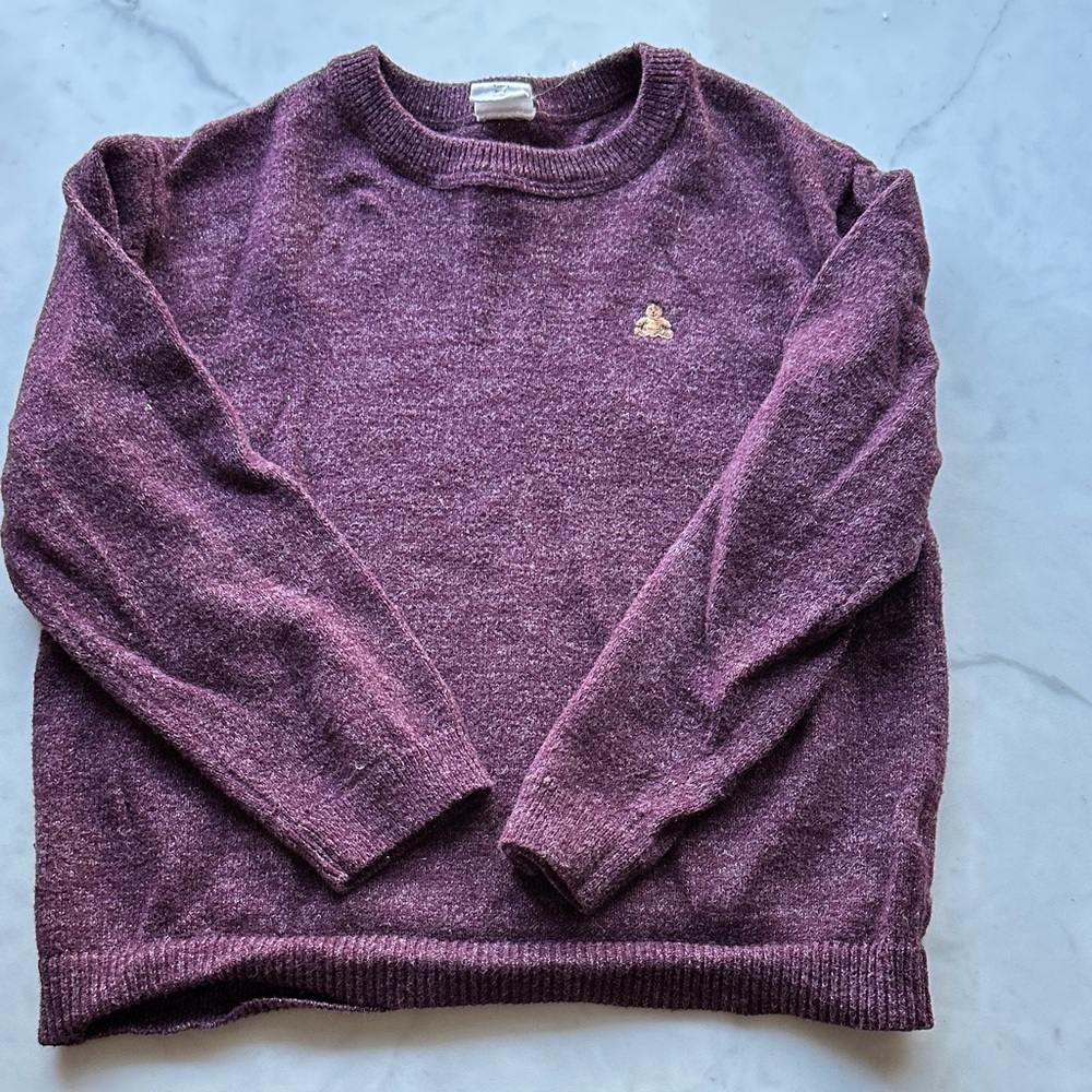 BabyGap Crewneck Sweater in Heathered Plum